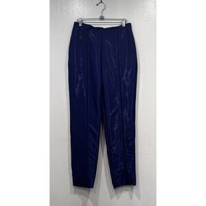 RISTO Shiny Purple‎ Black Pants Women’s Size Medium Silk Blend High Rise Evening